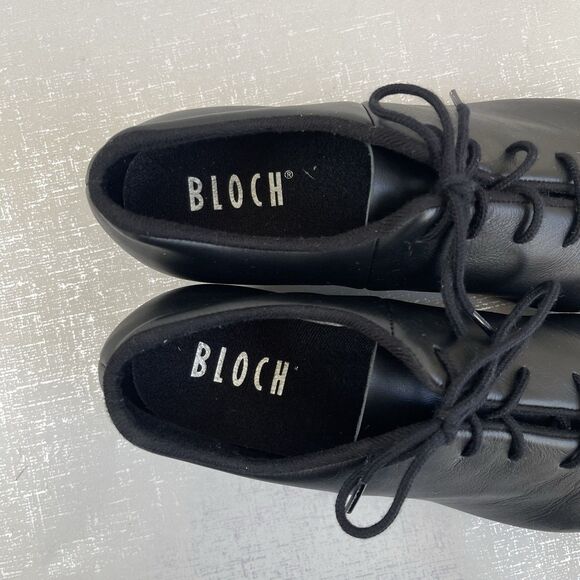 Bloch Women's #2 Shockwave Black Leather Dance Jazz Tap Shoes Size 7M - Picture 4 of 12
